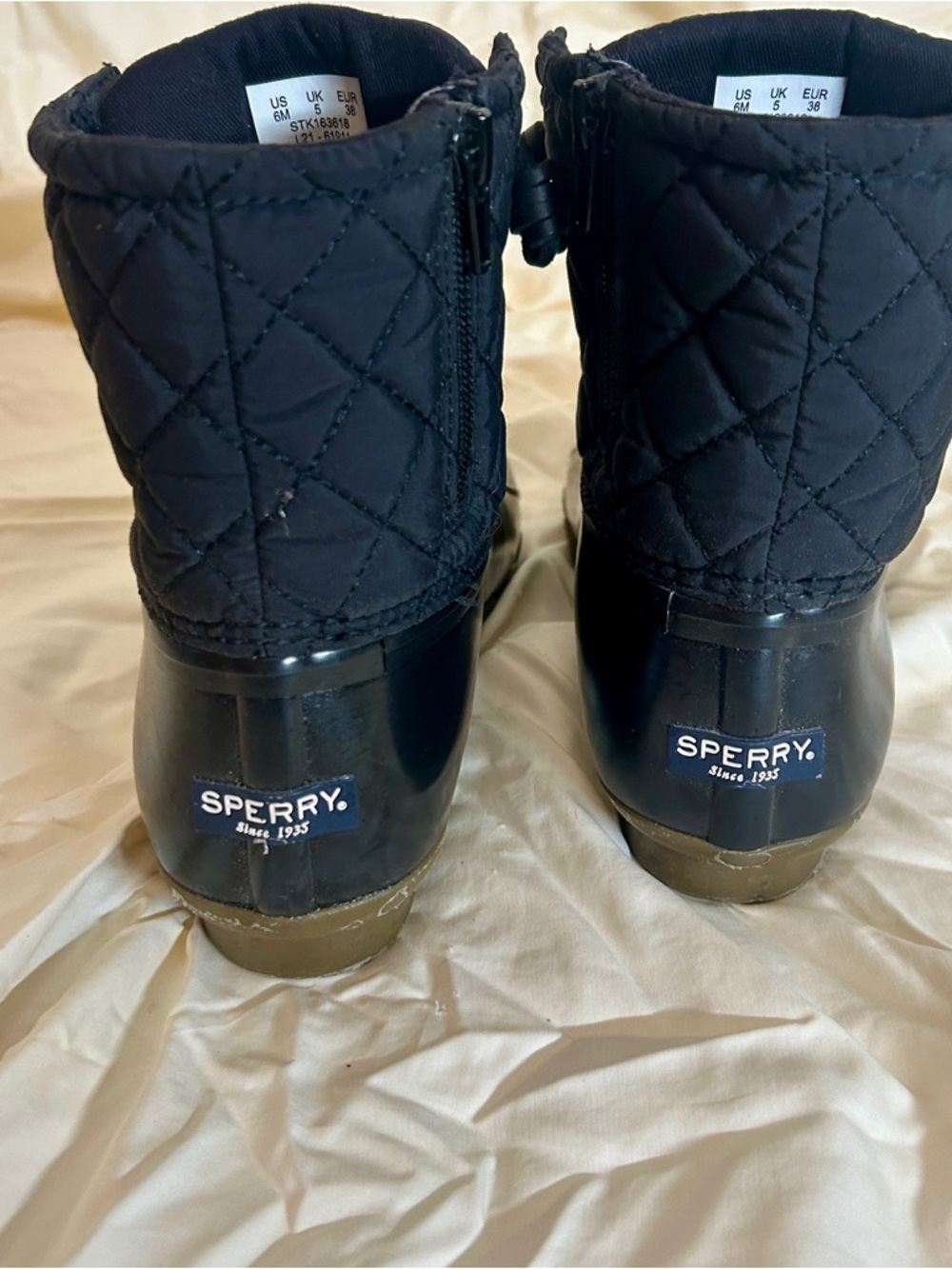 Sperry Top Sider Women's Sperry Saltwater Quilted Duck Boots  Size 6 - Picture 7 of 8